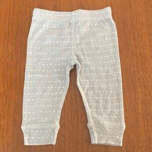 🍓3/$10 NWOT Gerber Light Grey Leggings with White Dots size 6-9m